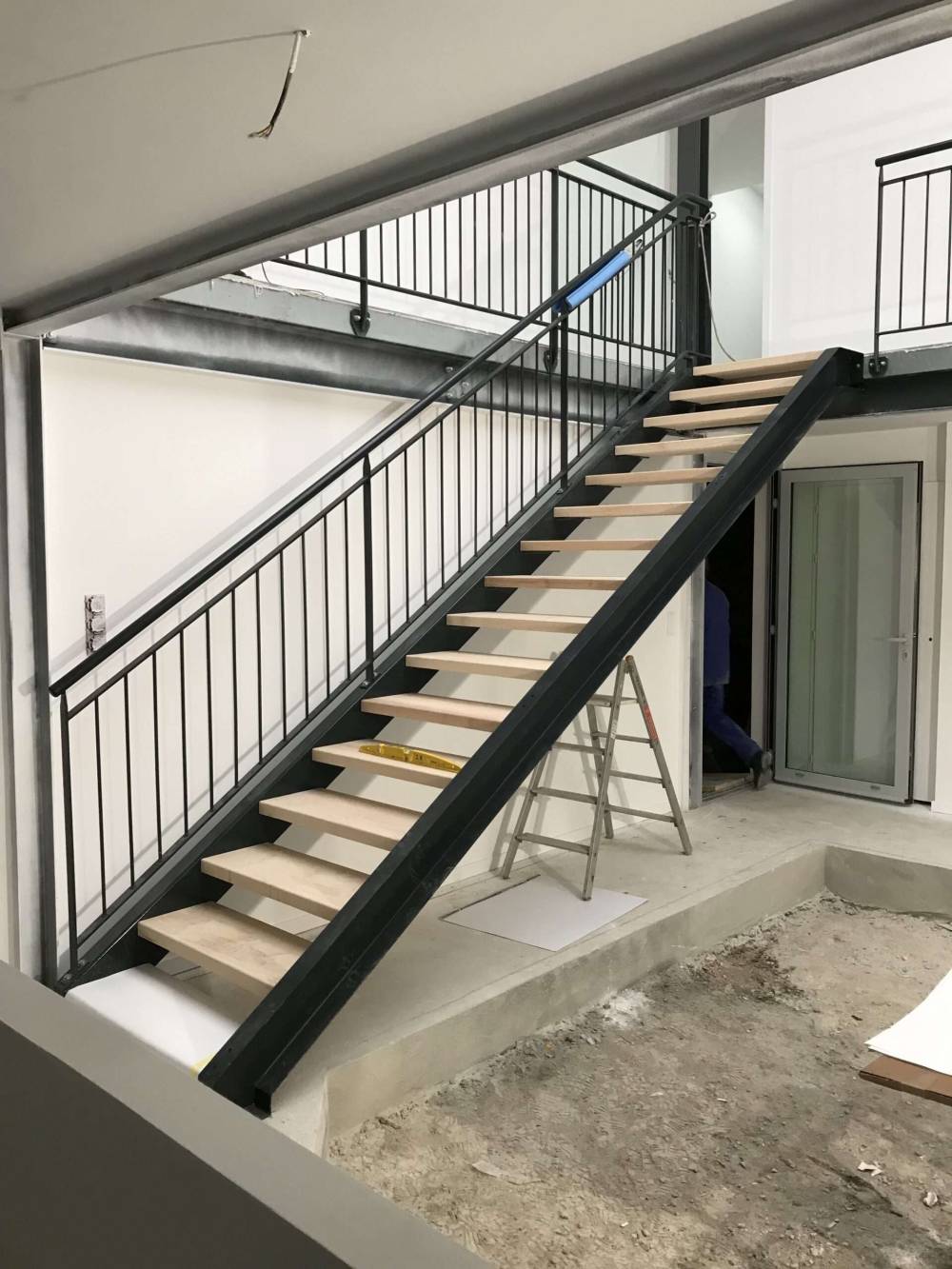 escalier marches en bois